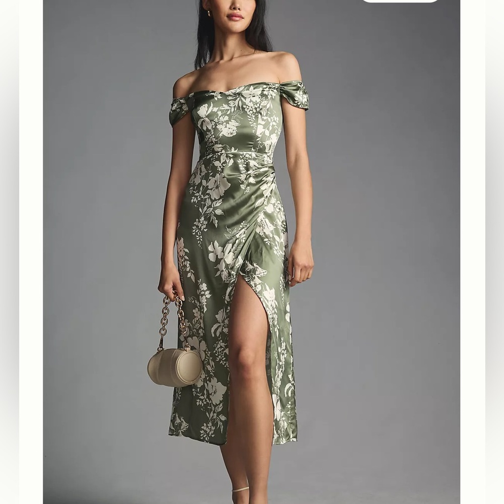 Reformation Genesis silk floral dress 8